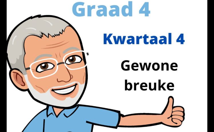  Wiskunde Quiz – Graad 4 (Gewone breuke)